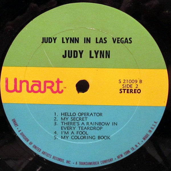 Judy Lynn : Judy Lynn In Las Vegas (LP, Album, Comp)