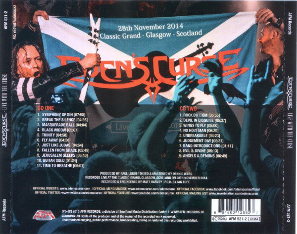 Eden's Curse : Live With The Curse (2xCD, Album)