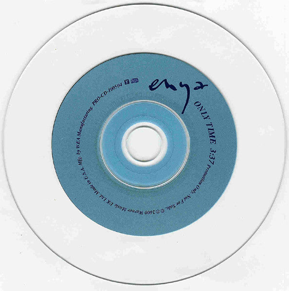 Enya : Only Time (Minimax, Single, Promo)