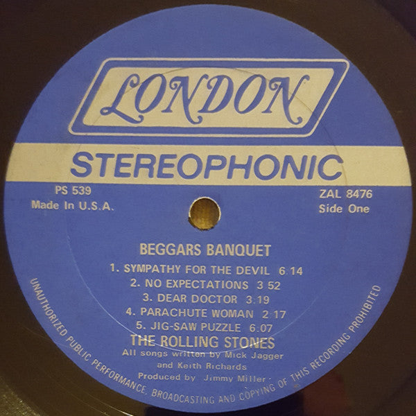The Rolling Stones : Beggars Banquet (LP, Album)