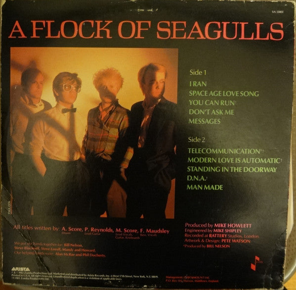 A Flock Of Seagulls : A Flock Of Seagulls (LP, Album)