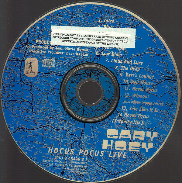 Gary Hoey : Hocus Pocus Live (CD, Album)