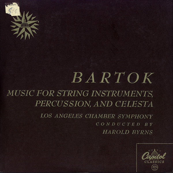 Béla Bartók : Music For String Instruments, Percussion, And Celesta (10", Mono)
