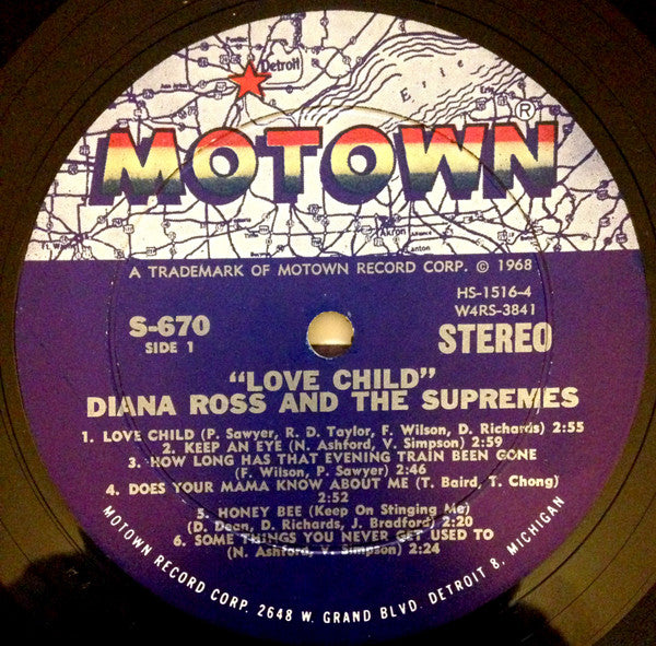 Diana Ross And The Supremes* : Love Child (LP, Album, Hol)