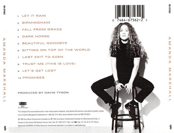 Amanda Marshall : Amanda Marshall (CD, Album, RP)