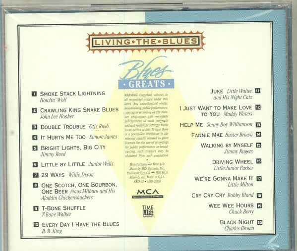 Various : Living The Blues - Blues Greats (CD, Comp, RM)