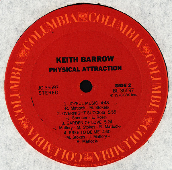 Keith Barrow : Physical Attraction (LP, Album)