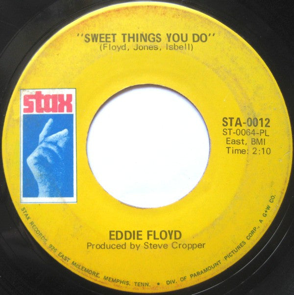Eddie Floyd : Bring It On Home To Me / Sweet Things You Do (7", Single, Pla)