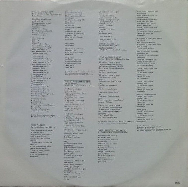 The Manhattans* : Black Tie (LP, Album, San)