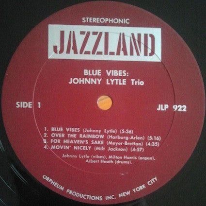 Johnny Lytle Trio : Blue Vibes (LP)