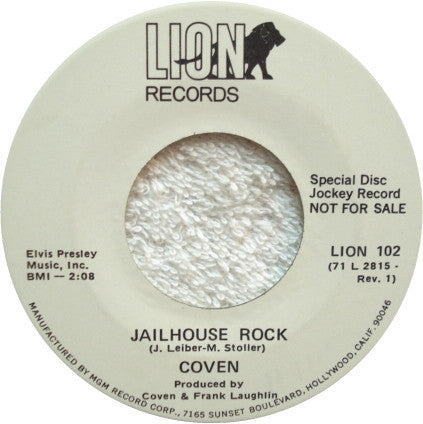 Coven (3) : Nightingale / Jailhouse Rock  (7", Promo)