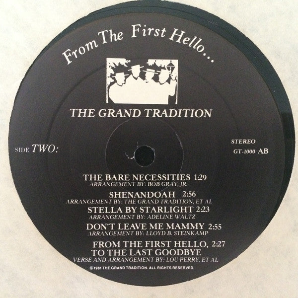 Grand Tradition : From The First Hello... (LP, Album)