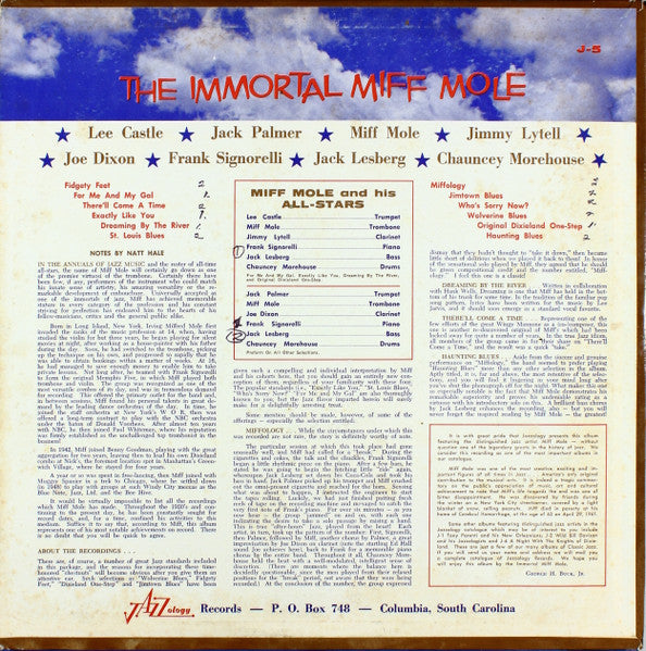 Miff Mole : The Immortal Miff Mole (LP, Album)