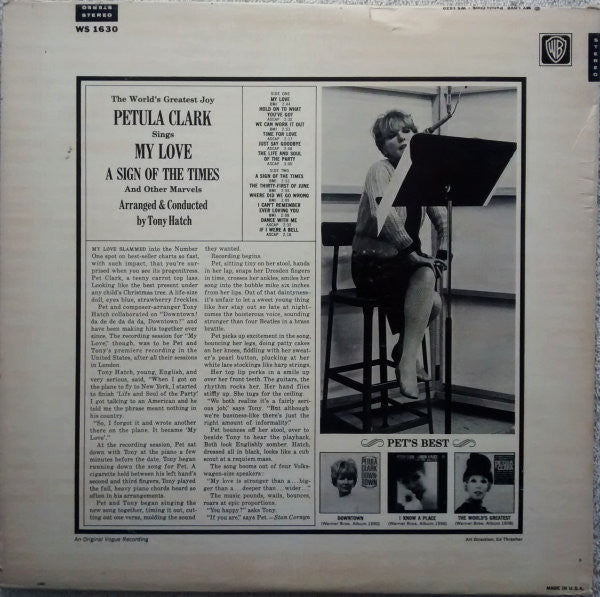 Petula Clark : My Love (LP, Album, RP)