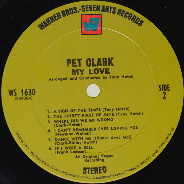 Petula Clark : My Love (LP, Album, RP)