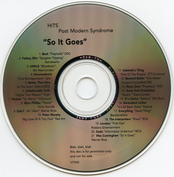 Various : So It Goes (CD, Comp, Promo)