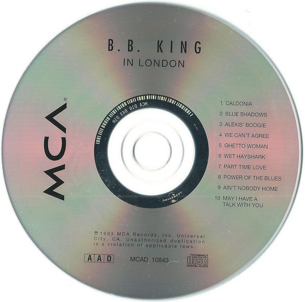 B.B. King : In London (CD, Album)
