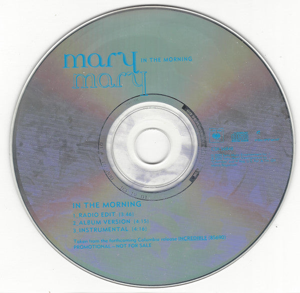 Mary Mary : In The Morning (CD, Single, Promo)