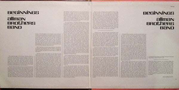 The Allman Brothers Band : Beginnings (2xLP, Comp, Ter)
