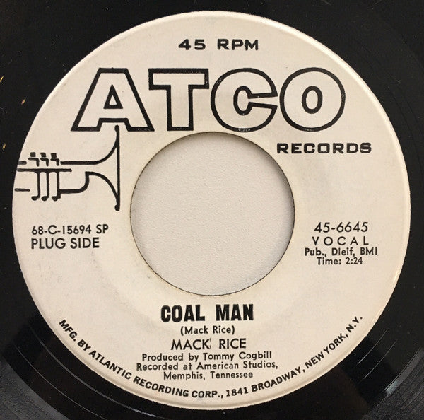 Sir Mack Rice : Coal Man / Love's A Mother Brother (7", Promo)