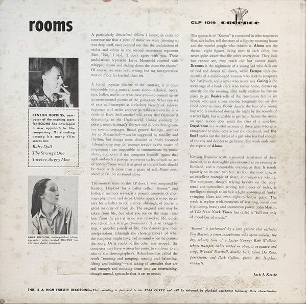 Kenyon Hopkins : Rooms (LP, Album, Mono)