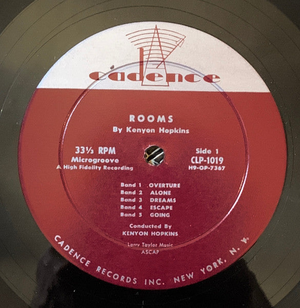 Kenyon Hopkins : Rooms (LP, Album, Mono)