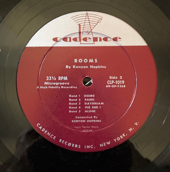 Kenyon Hopkins : Rooms (LP, Album, Mono)