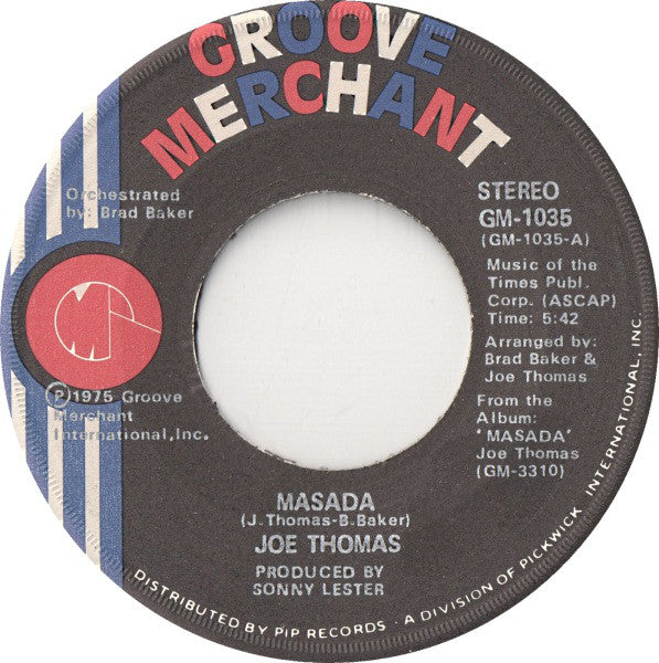 Joe Thomas : Masada (7", Single)