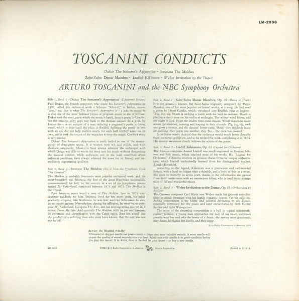 Arturo Toscanini Conducts NBC Symphony Orchestra : The Sorcerer's Apprentice (LP)