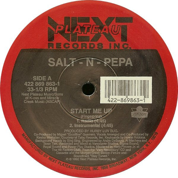 Salt 'N' Pepa : Start Me Up (12")