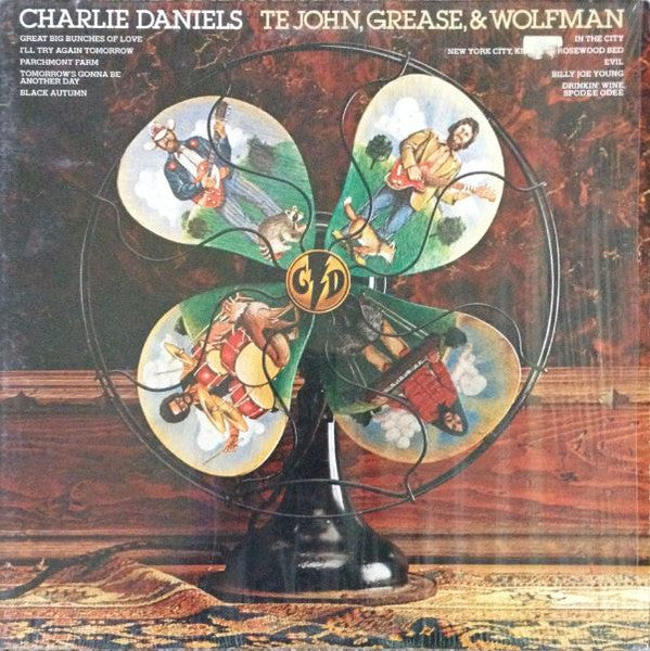 Charlie Daniels : Te John, Grease, & Wolfman (LP, Album, RE)