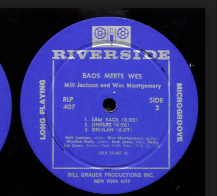 Milt Jackson And Wes Montgomery : Bags Meets Wes! (LP, Album, Mono)