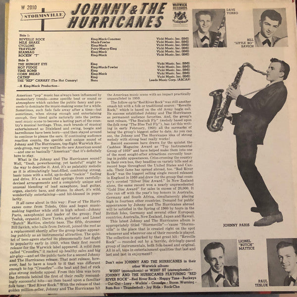 Johnny And The Hurricanes : Stormsville (LP, Album)