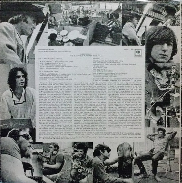 Mike Bloomfield / Al Kooper / Stephen Stills : Super Session (LP, Album, RE)