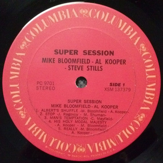 Mike Bloomfield / Al Kooper / Stephen Stills : Super Session (LP, Album, RE)