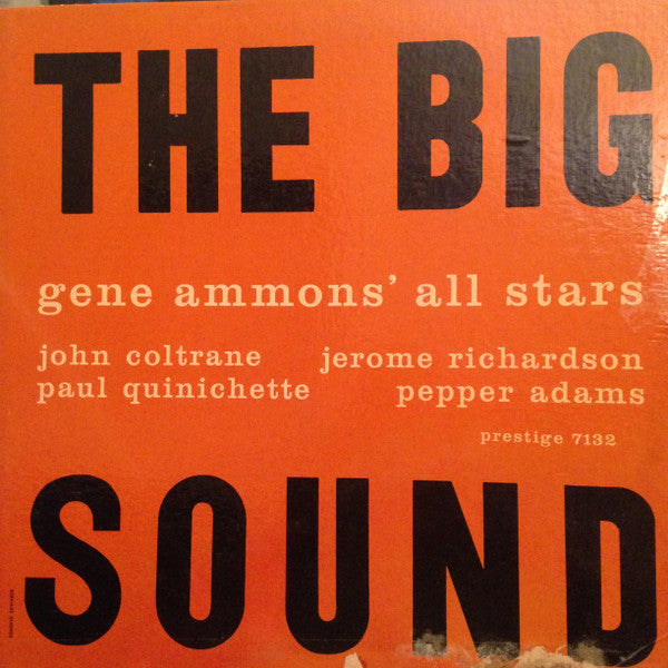Gene Ammons' All Stars : The Big Sound (LP, Album, Mono, RP)