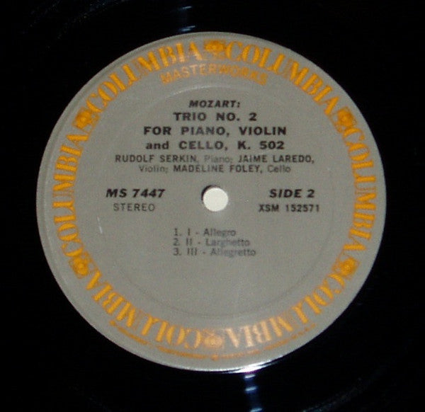 Mozart*, Rudolf Serkin : Music From Marlboro / 20th Anniversary. Piano Trio In B-Flat, K. 502; Clarinet Quintet, K. 581 (LP)