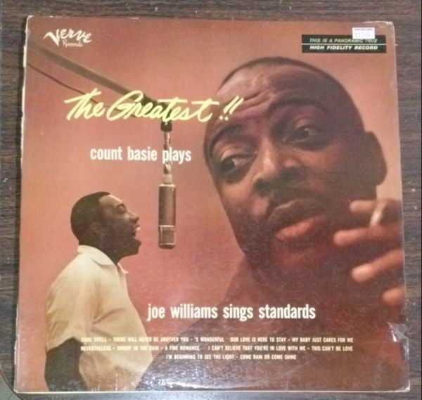 Count Basie, Joe Williams : The Greatest! Count Basie Plays...Joe Williams Sings Standards (LP, Album, Mono, Ora)