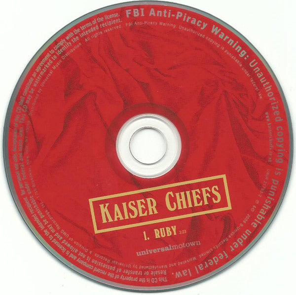 Kaiser Chiefs : Ruby (CD, Single, Promo)