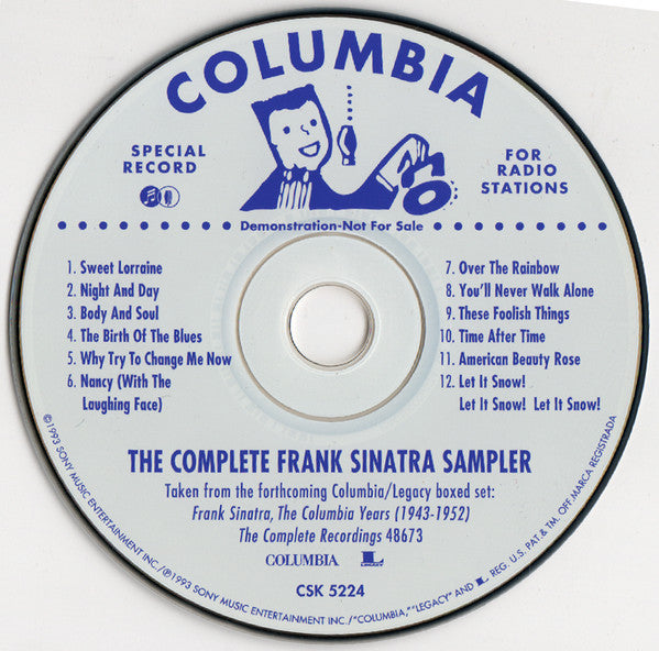 Frank Sinatra : The Complete Frank Sinatra Sampler (CD, Comp, Promo, Smplr)