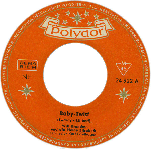 Will Brandes Und Die Kleine Elisabeth : Baby Twist (7", Single, Mono)