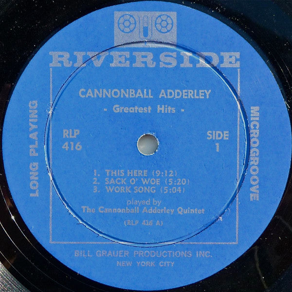 Cannonball Adderley : Greatest Hits (LP, Comp, Mono)