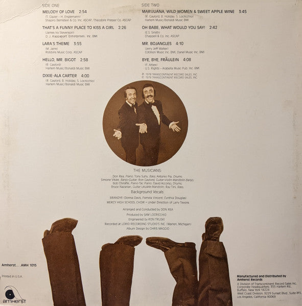 Gaylord & Holiday : Songs In The Key Of Laugh (LP, Album)