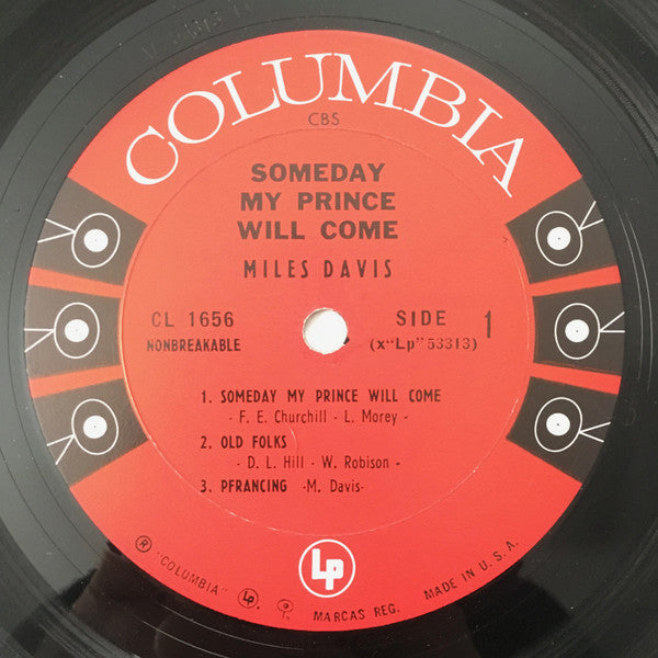 The Miles Davis Sextet : Someday My Prince Will Come (LP, Album, Mono, Pit)