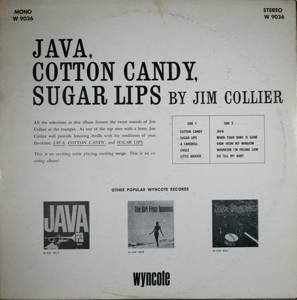 Jim Collier (3) : Java, Cotton Candy, Sugar Lips And Other Favorites (LP, Album)