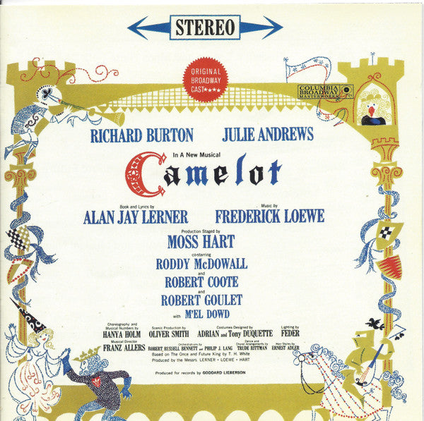 Alan Jay Lerner, Frederick Loewe / Julie Andrews, Richard Burton (2) : Camelot (Original Broadway Cast Recording) (CD, Album, RE, RM)