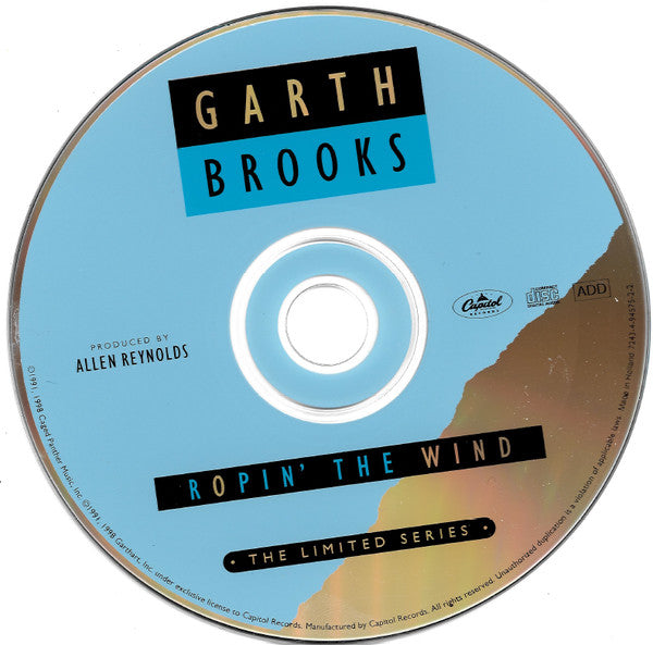 Garth Brooks : Ropin' The Wind (CD, Album)