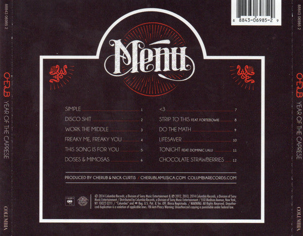 Cherub (5) : Year Of The Caprese (CD, Album)
