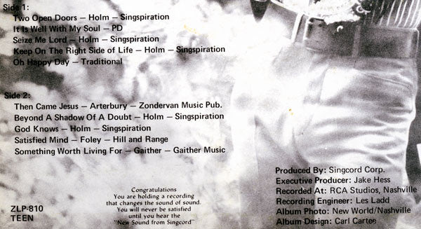 Dallas Holm : For Teens Only! (LP, Album)