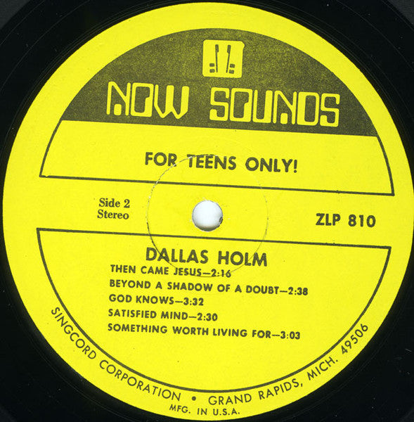 Dallas Holm : For Teens Only! (LP, Album)